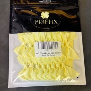 Briefix Yellow Satin Ribbon Bows